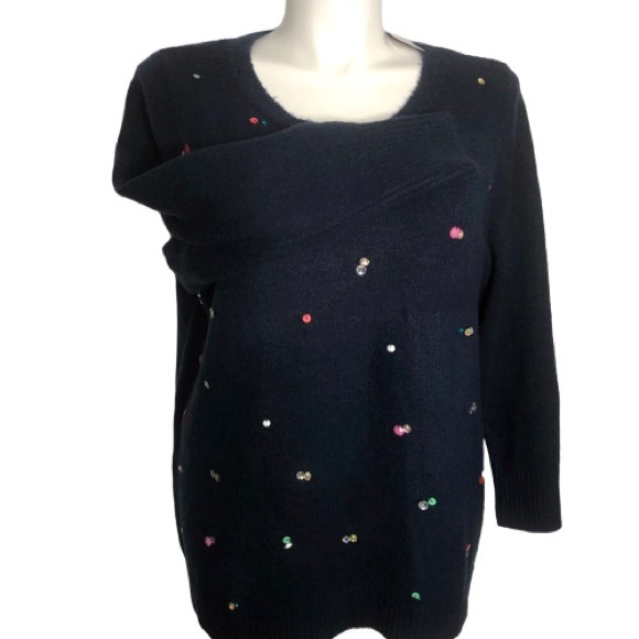 NEW!! Retrology NAVY BLUE sweater with b… - Picture 1 of 4